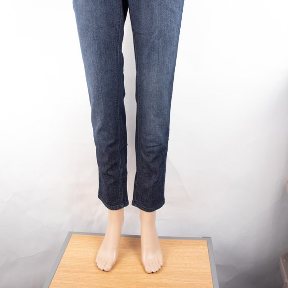 d. Jeans Skinny 6 (28 X 29) Women's Denim Jeans Dark Wash Zip Fly - Picture 2 of 10